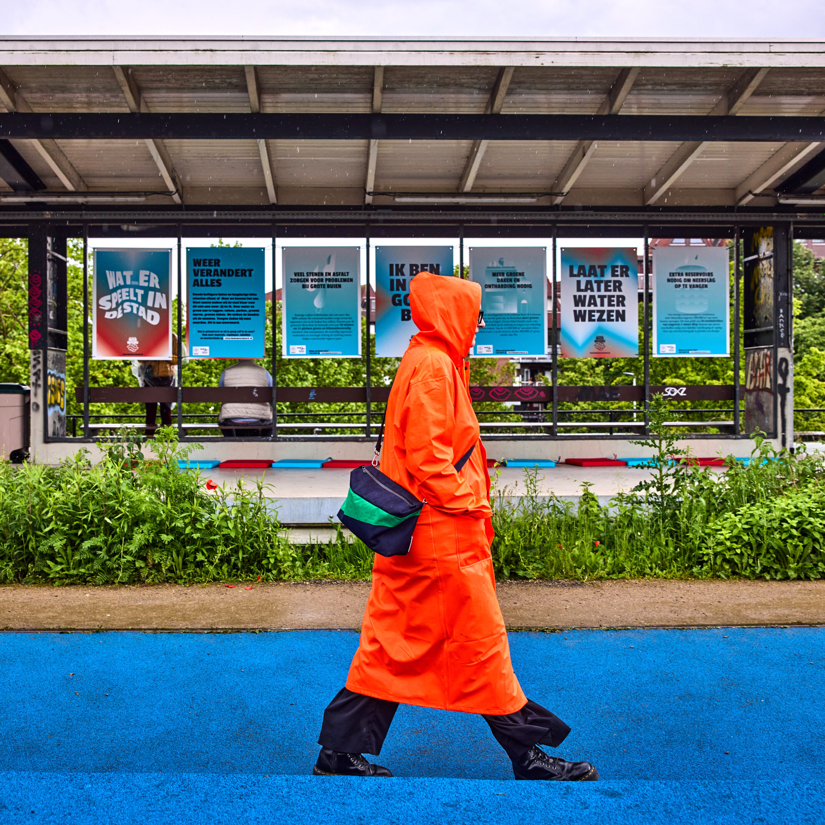 Nederland, Rotterdam, 26/05/2024,

Dak van Station Hofplein is ingericht door het Weerwoord tijdens de Daken Dagen.

foto Jan de Groen.